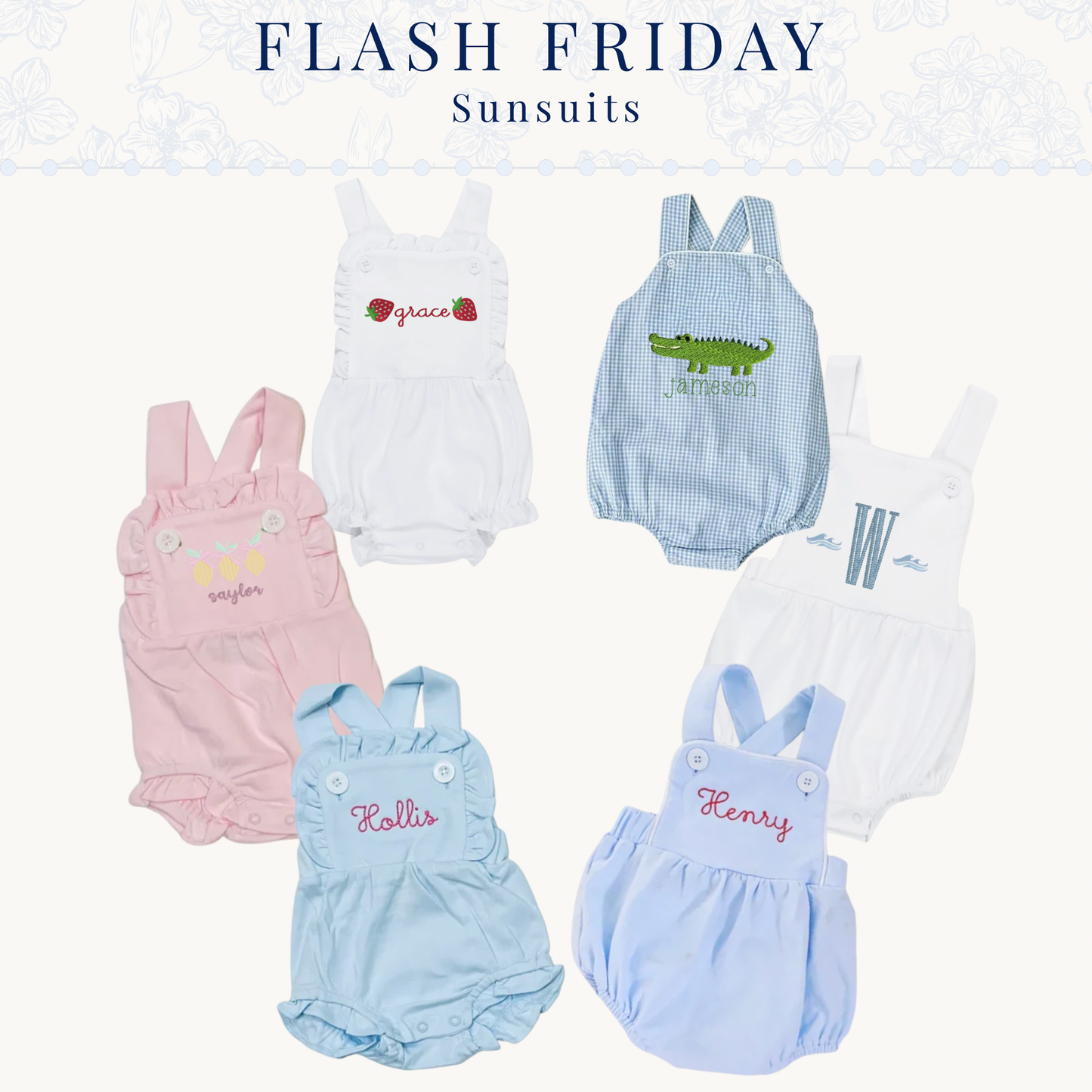 Flash Friday Sunsuits