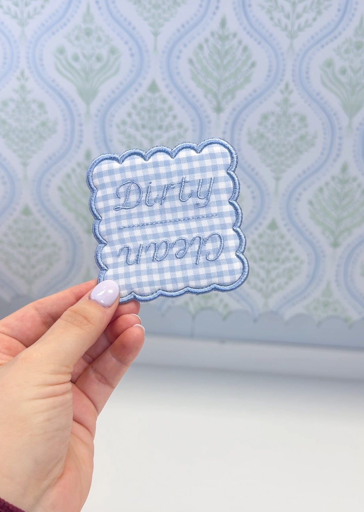 Embroidered Clean Dirty Dishwasher Magnet