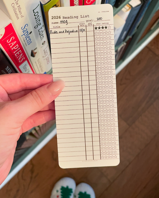 2026 Customizable Library Card Bookmarks