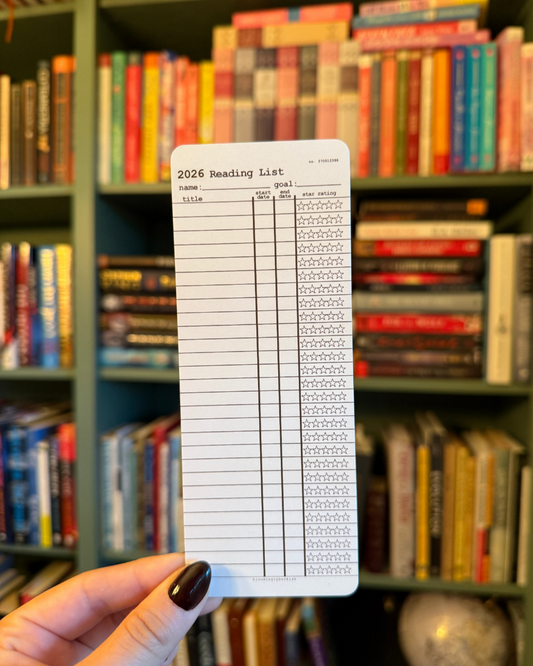 2026 Customizable Library Card Bookmarks