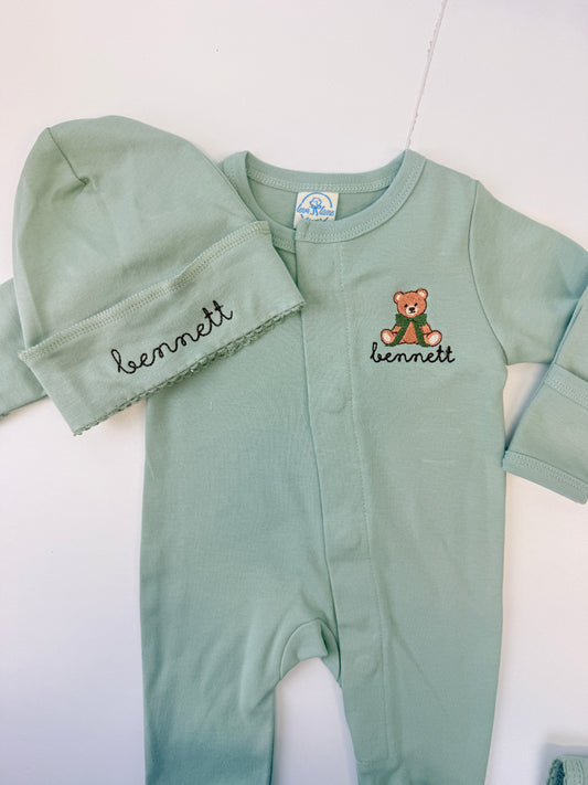Teddy Bear Magnetic Onsie Set
