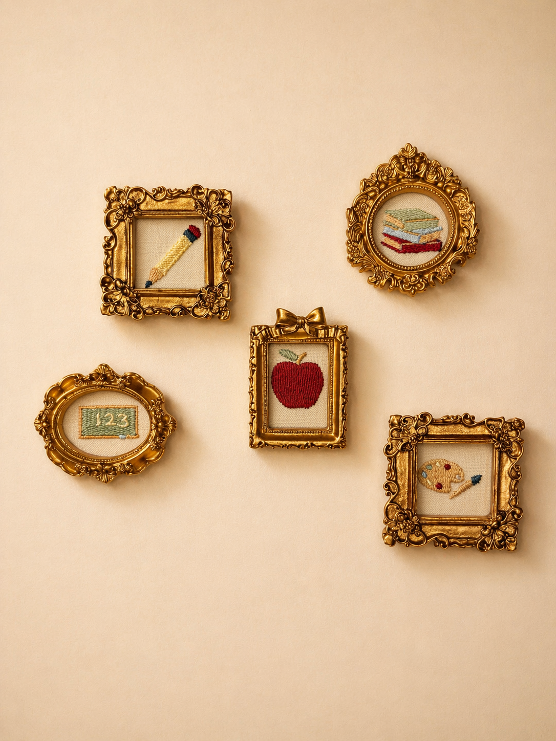 Embroidered Fabric Frame Magnets