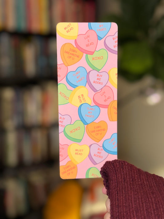 Candy Hearts Valentine Bookmarks