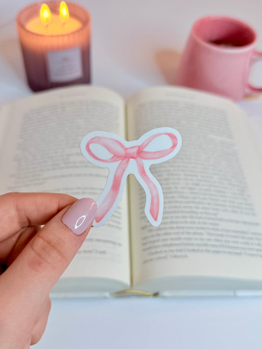 Pink Coquette Bow Sticker